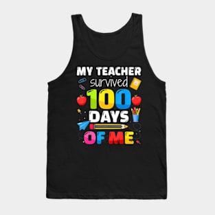 Teacher survived 100 days of me for 100th day school student Tank Top